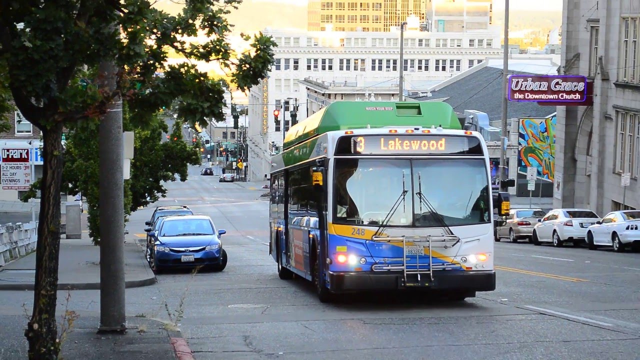 Pierce Transit 2009 New Flyer C40LFR CNG 248 On The 3 @ S 9th & S Fawcett Streets