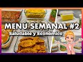 💚 Menú SEMANAL Equilibrado y Familiar #2 🕒 Comer BIEN y BAJAR de PESO ES POSIBLE! 🤩 Meal Prep