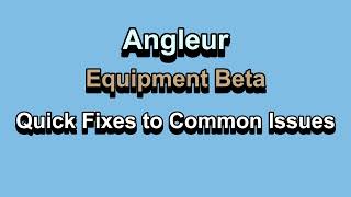 Angleur Equipment Beta - Quick Fix #1 - The Ultimate One-Button Fishing AddOn