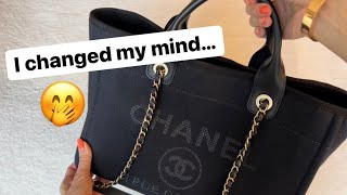 UPDATE on My Chanel Deauville Tote I changed my mind