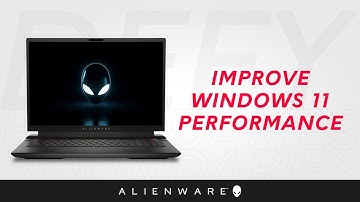 Simple steps to understand and solve a slow performance or to optimize your Alienware PC