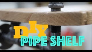 DIY Pipe Shelf - How To Woodworking