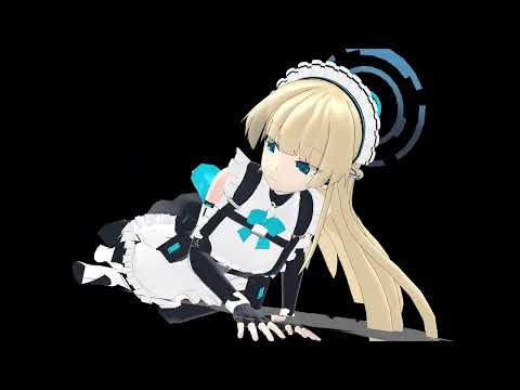 【MMD】ブルアカの飛鳥馬トキでアクションカメラワーク練習
