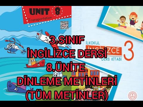 3.Sınıf İngilizce Dersi 8.Ünite Dinleme Metinleri Tüm Metinler Meb Yayınları