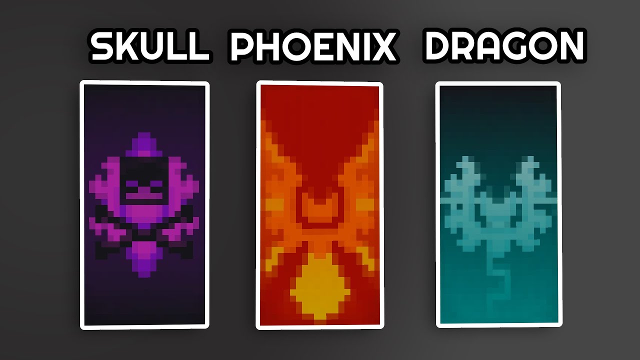 Minecraft: 3 Cool Banner Designs Tutorial - YouTube