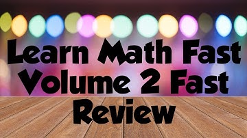 Learn Math Fast Volume 2 (Fast Review)