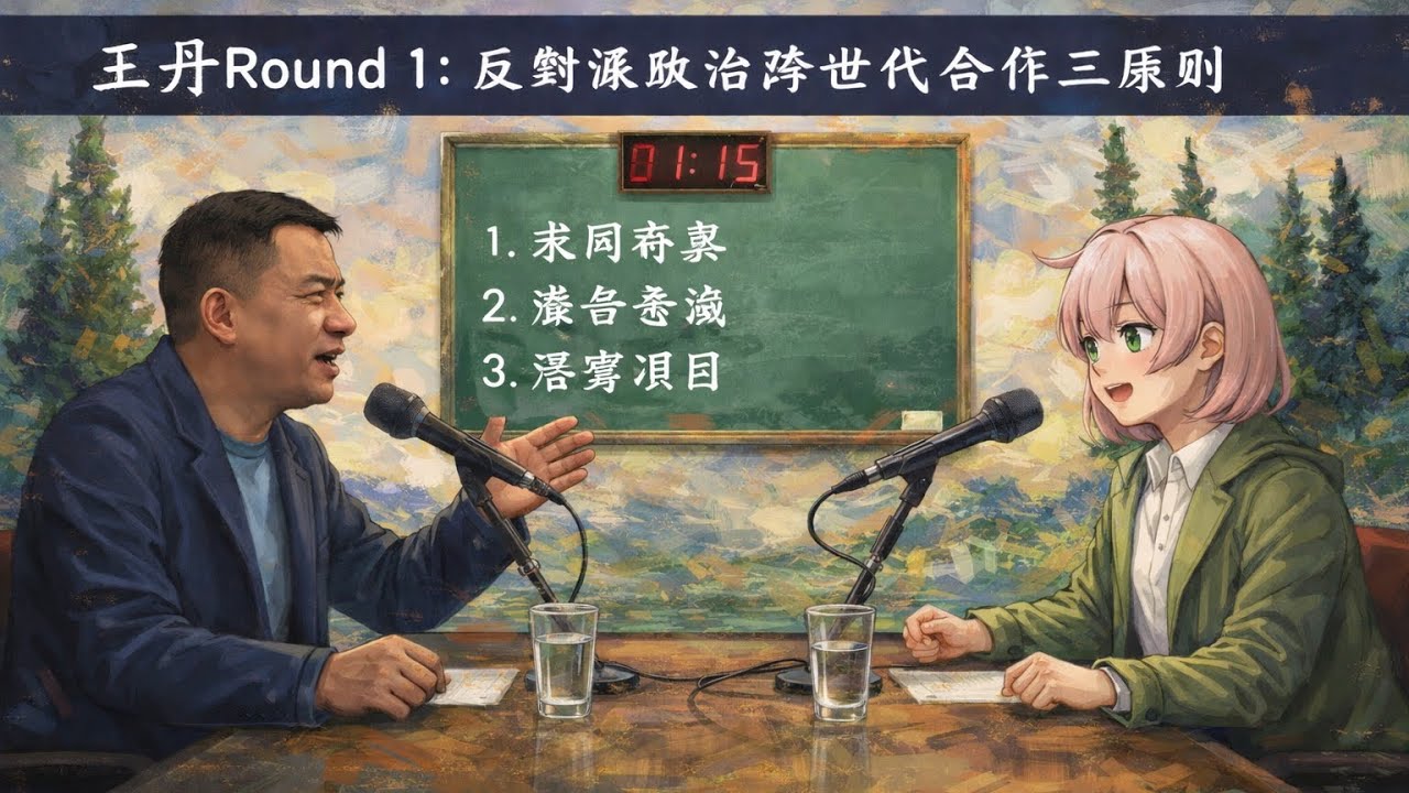 王丹Round 1: 反對派政治跨世代合作三原則