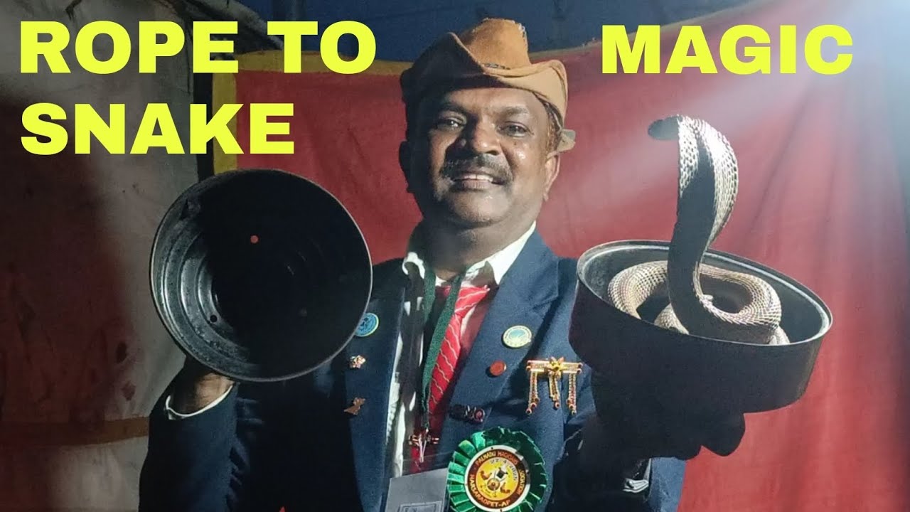 ROPE TO SNAKE (Unbelievable magic trick) Dr.BLN.RAJU. Multi talented ...