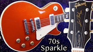 This Guitar Is Insanely Rare! | 1975 Gibson Les Paul Rocket Red Sparkle Top Deluxe | Review + Demo