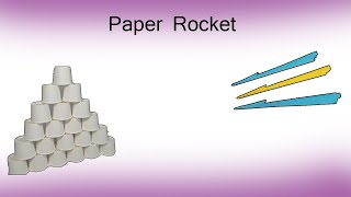 paper rocket vs paper cups game- how to play games using paper rocket, how to make paper rocket screenshot 4