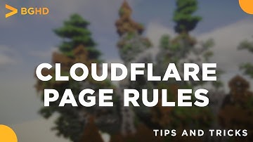 Cloudflare Page Rules - Redirect Domain Tutorial