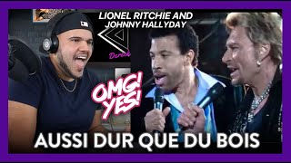 Johnny Hallyday, Lionel Richie Reaction Aussi Dur Que Du Bois LIVE | Dereck Reacts