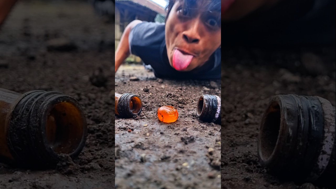 It's amazing how these orange candies can attract those cute millipedes 