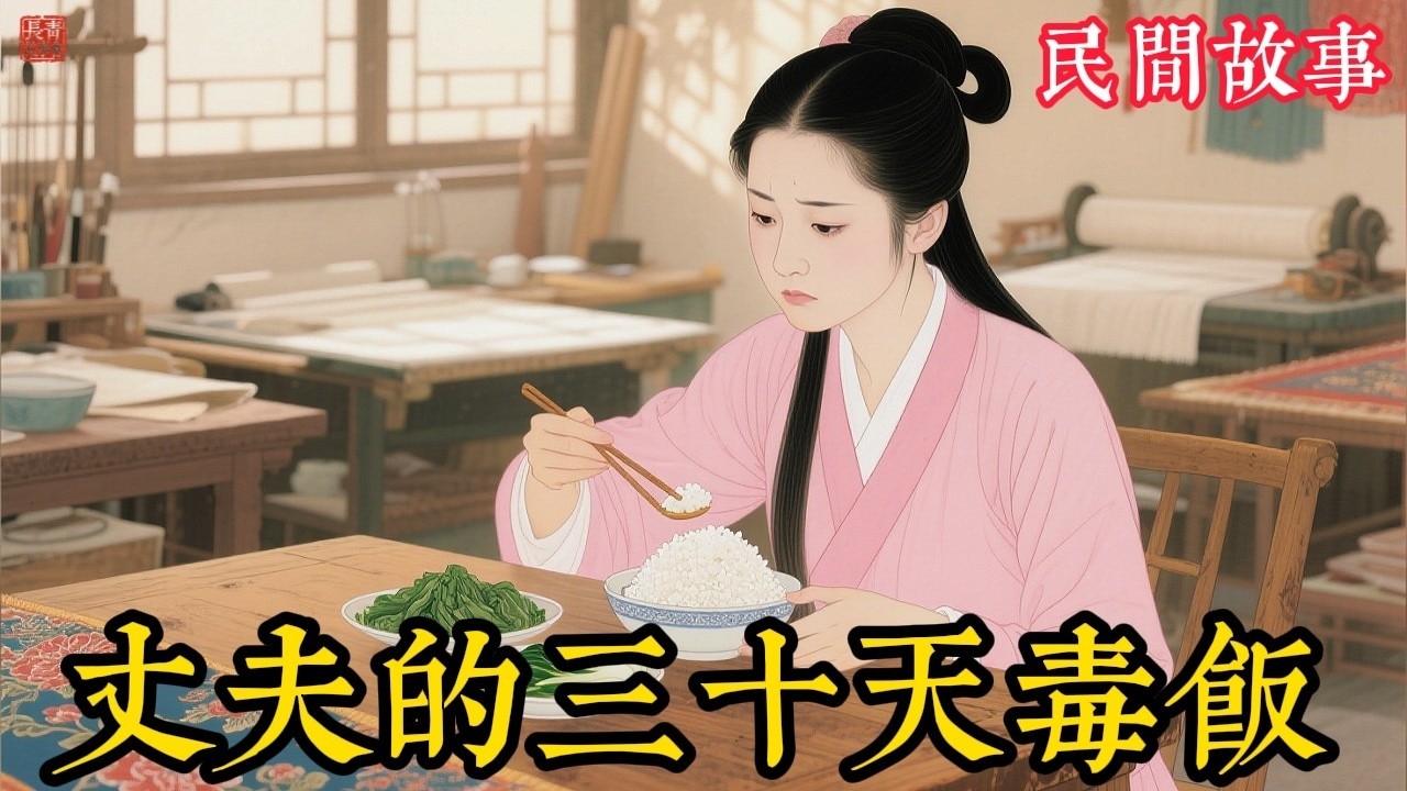 老實丈夫連送妻子三十天養生飯，說衛生乾淨，妻子嫌清淡和同事換著吃，三十天後同事暈倒被抬去醫館，郎中銀針一試揭開驚天陰謀！#民间故事 #故事頻道 #听书 #民間故事 #有聲書 #說書 #睡前故事