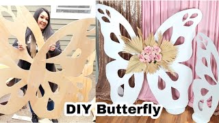 Como hacer mariposas de madera paso a paso/wood Butterfly DIY