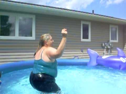 Grandma Jumps Into Kids' Pool (Totally Funny)