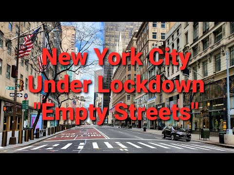New York City under Lockdown - Empty Streets - Hours before NY PAUSE