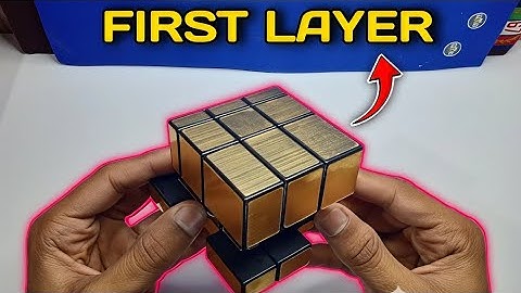 How to solve 3x3 MIRROR CUBE first layer #viralvideo  #trendingvideo 