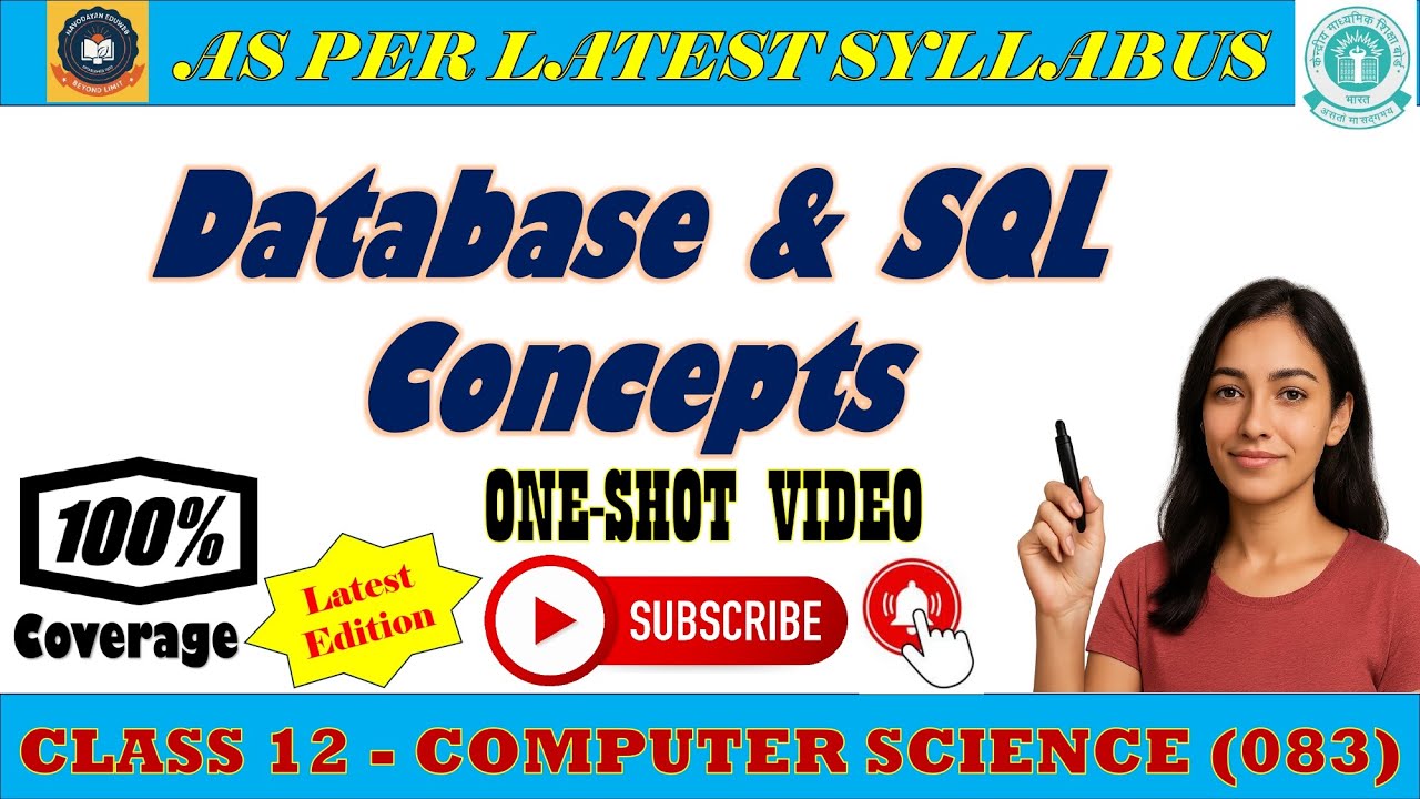 🔥 Database & SQL One Shot for Class 12 || Complete MySQL Revision ...