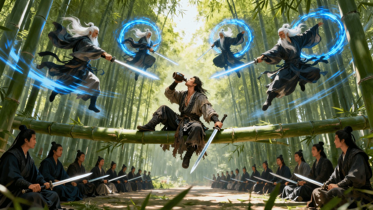 少年竟是隱藏功夫高手，一羣武士齊上也不是他的對手！ #功夫 #kungfu