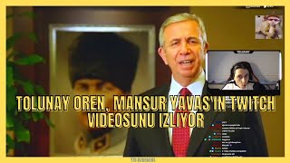 Tolunay Ören, Mansur Yavaş'ın Twitch'e Katılma Videosunu İzliyor!