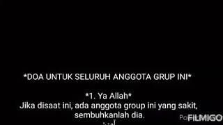 DOA UNTUK SELURUH ANGGOTA GROUP