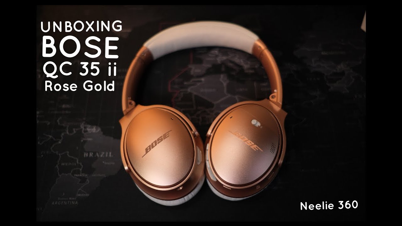 Bose Quiet Comfort QC 35 ii (Rose Gold) Noise Cancelling Headphone - YouTube