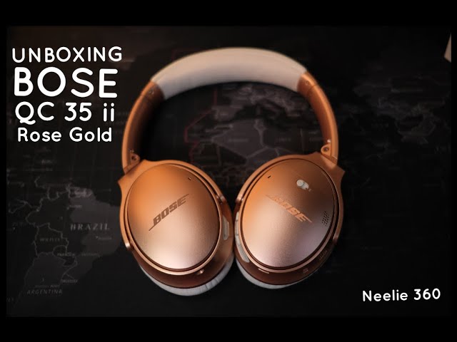 UNBOXING | Bose Quiet Comfort QC 35 ii (Rose Gold) Noise Headphone - YouTube