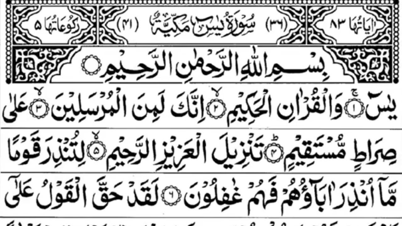 Listen Daily for Blessings & Rizq | Surah yasin full