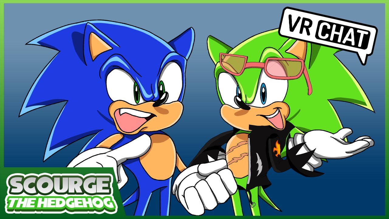 Scourge meets Sonic the hedgehog (VR CHAT)