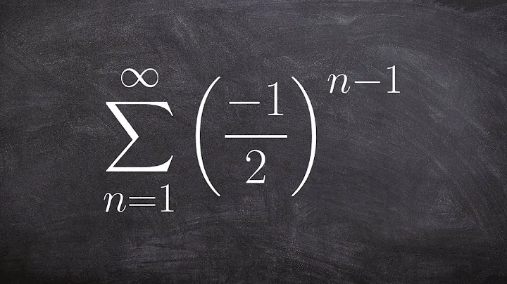 How to determine the sum of a infinite geometric series