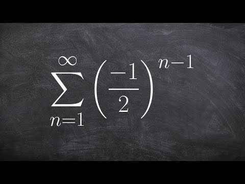 How to determine the sum of a infinite geometric series