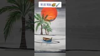 Silent Sunset 🌅 #art #satisfying #shortfeed #trendingshorts #viralshorts #creativeart