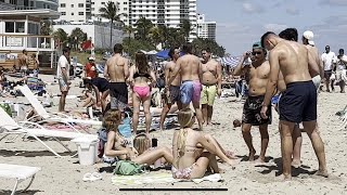 🇺🇸 Nice day at Miami beach walk | beach walk 4K🌴