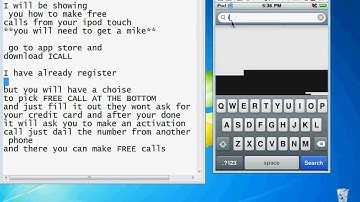 How to make free calls from your ipod touch