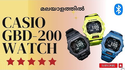 G-Shock GBD-200 Setting Time and date Tutorial in Malayalam |#gshock #gbd200 #technology #trending