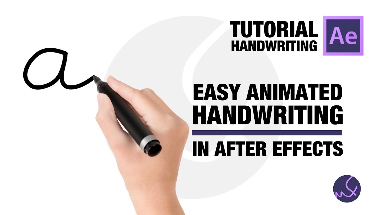 Tutorial - Animated Handwriting After Effects - YouTube