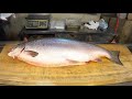台灣美食 - 三文魚開魚生食 , 鮭魚切割 (生魚片) , 鮭魚開魚技巧
