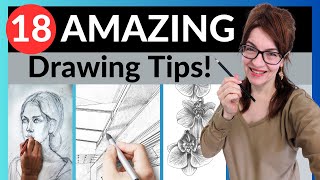 These 18 Drawing Tips will Change your Life! (Easy Beginners Tutorial)
