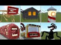 Monster Battle: TRAIN EATER, HOUSE HEAD, BUS EATER, LIGHTHOUSE, MEGAHORN (Garry&#39;s Mod)