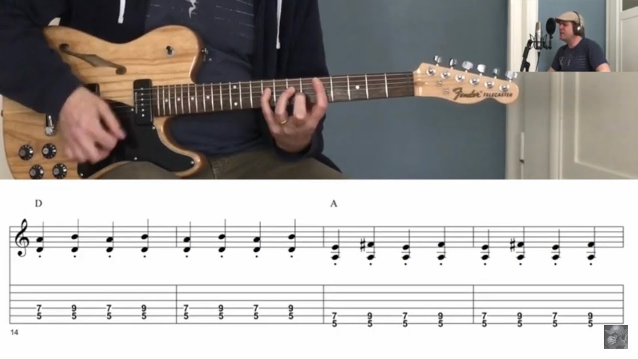 Easy Version of Jailhouse Rock (Sheet Music & TAB) FREE GUITARTUTORIAL
