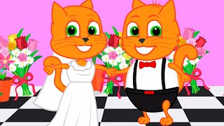 Cats Family en Français - Film de mariage Animé 2024 en Français