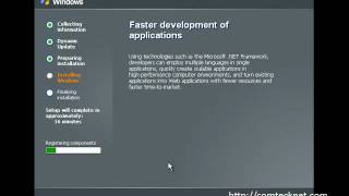 Install Windows 2003 Server Enterprise english Version