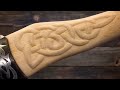 Comment faire un simple filetage sur la poigne de la hache sculpture sur manche pour hache viking