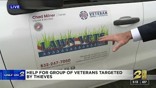 Help for group of veterans targeted by thieves