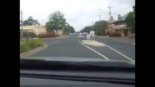 Ballan Victoria driving into Ballan from the freeway turnoff