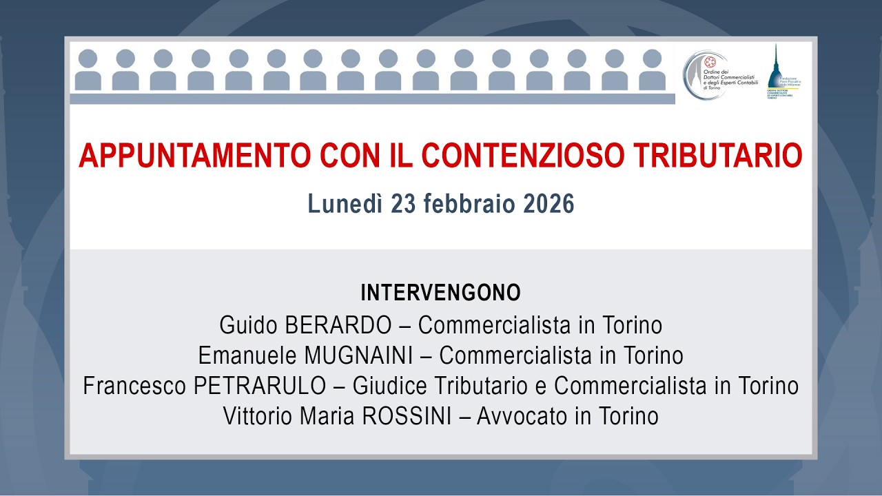 Appuntamento con il contenzioso tributario