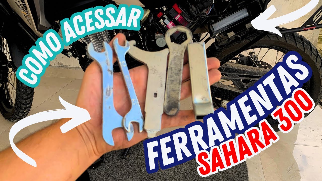 🔧DICA | COMO ACESSAR BATERIA E FERRAMENTAS DA SAHARA 300– PASSO A PASSO