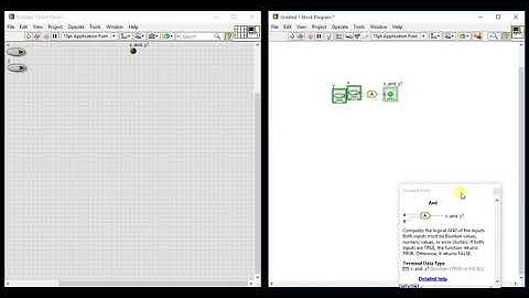 LabVIEW | Boolean Palette 01 - AND &  NOT