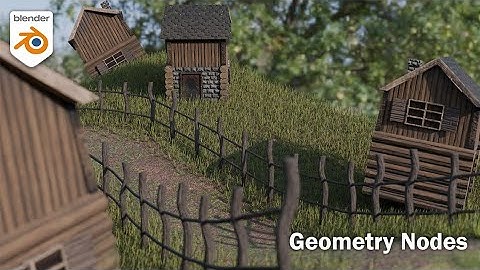 Attributes - Blender Geometry nodes | Landscape view